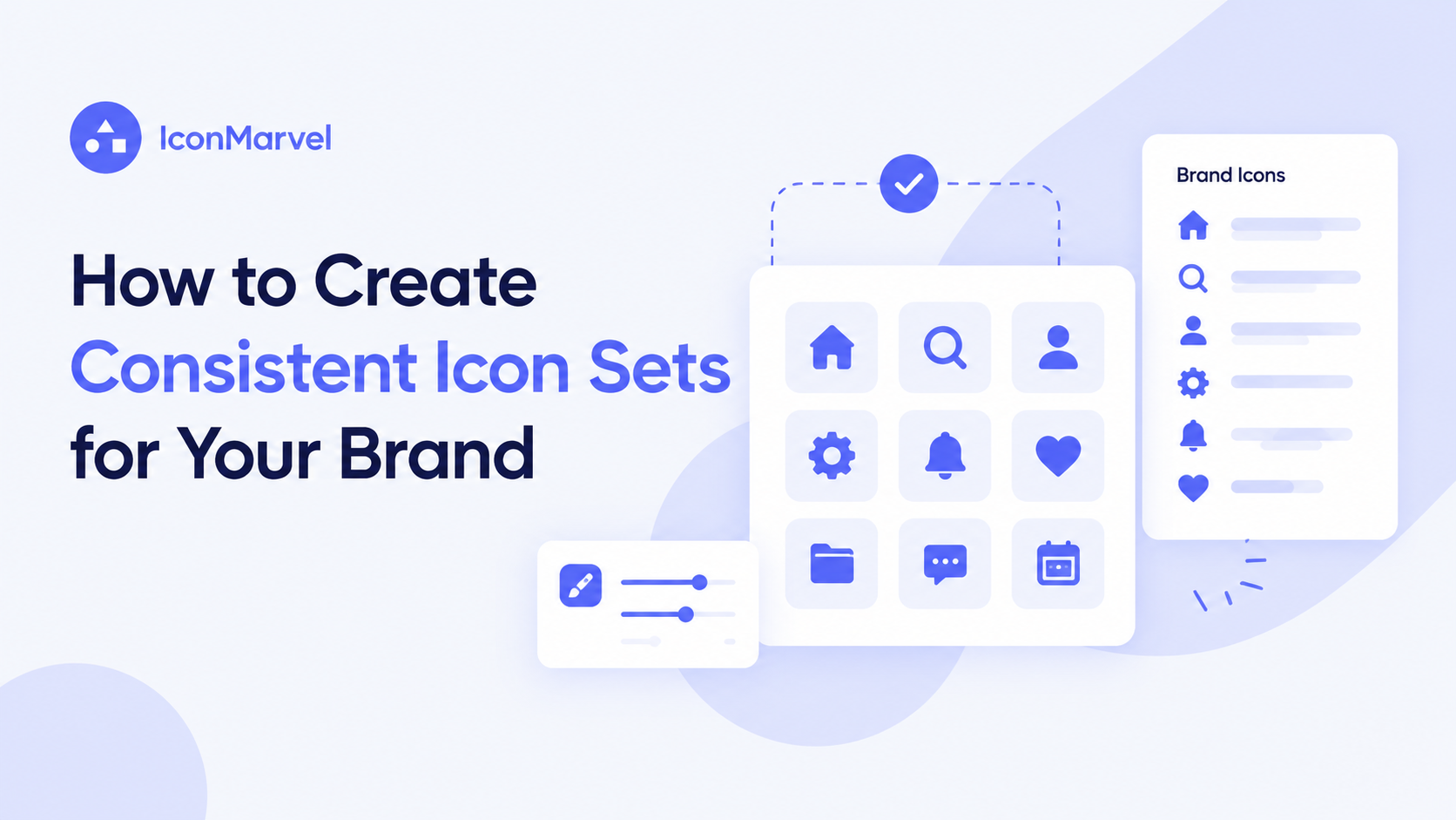 How to create consistent icon sets for your brand using IconMarvel's customizable SVG icons and unified icon design system.